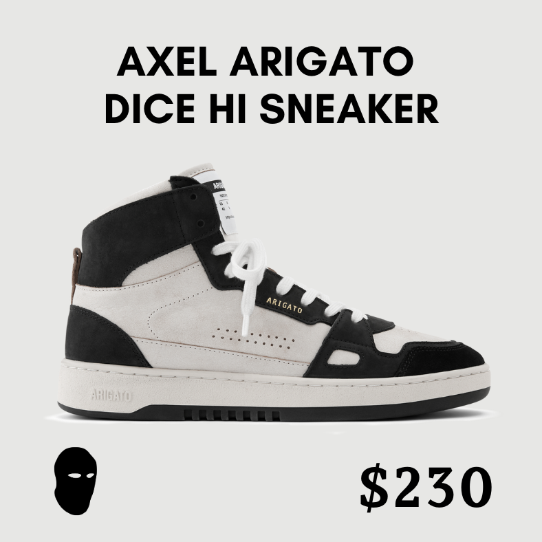 Axel Arigato Dice HI Sneaker Black and white otgclothesve